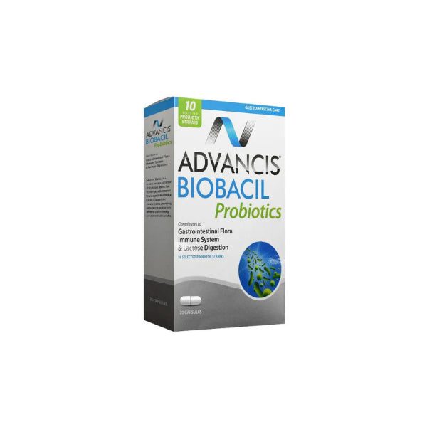 Advancis Biobacil Probiotics 20 Capsules
