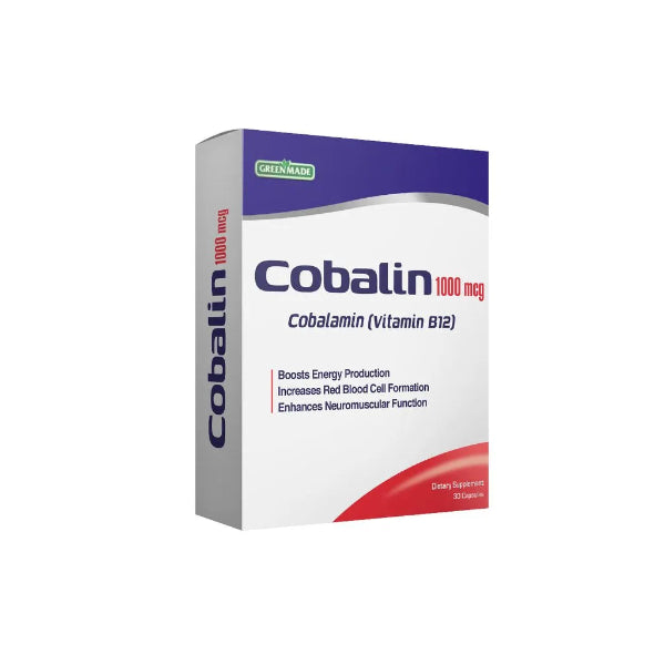 Green Made Cobalin 1000mcg – 30 Capsules