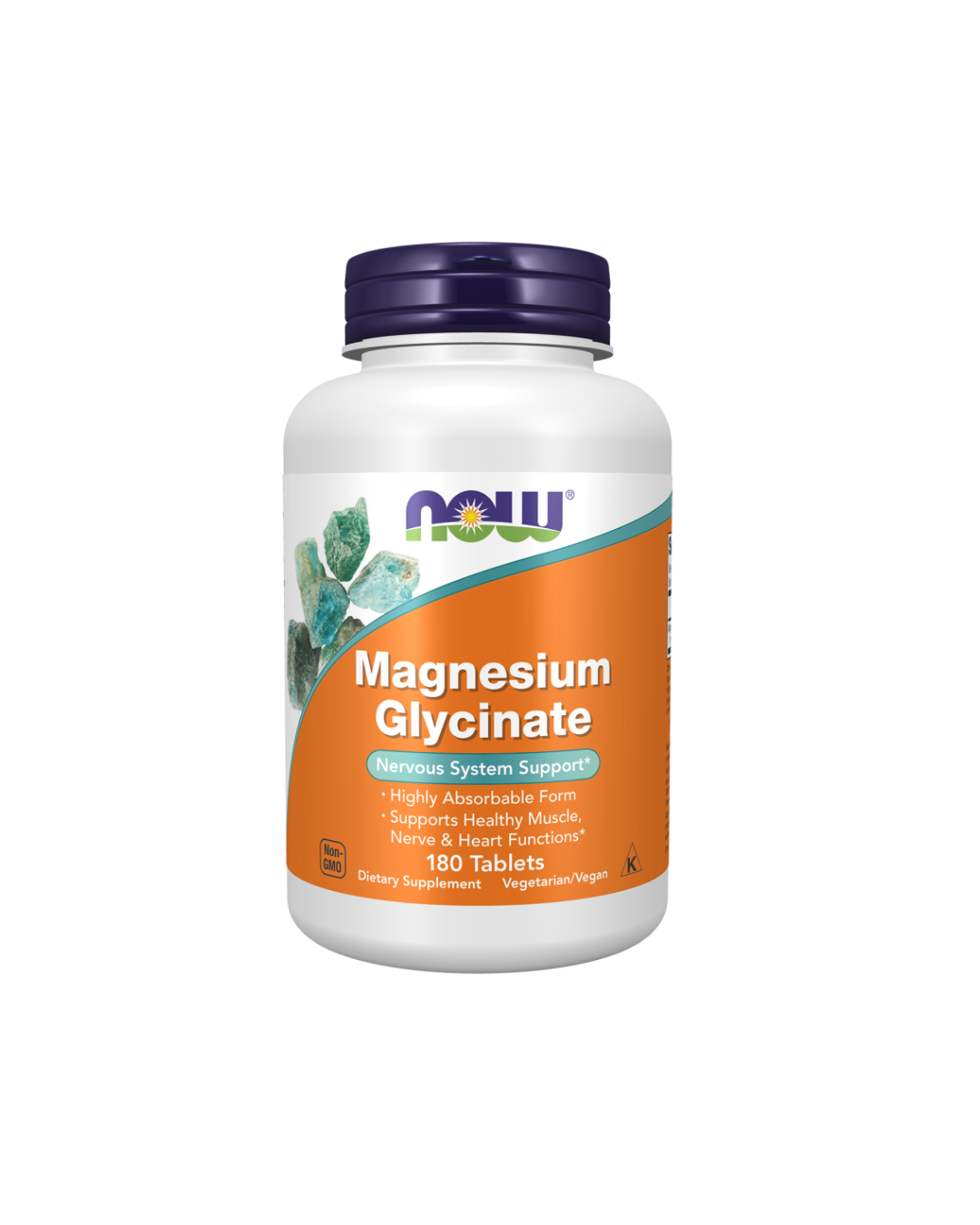 Now Magnesium Glycinate 100mg – 180 Tablets