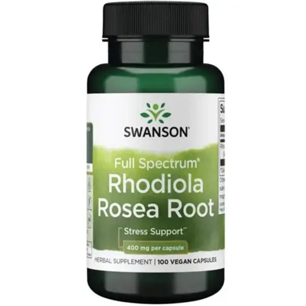 Swanson Rhodiola Rosea Root 400 Mg 100 Vegan Tablets
