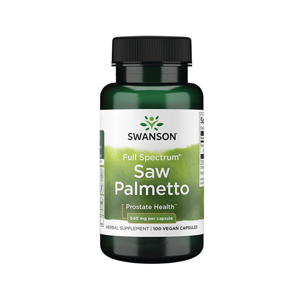 Swanson Saw Palmetto - Herbal Supplement Promoting Male Prostate Health Support - 540 Mg 100 Capsules