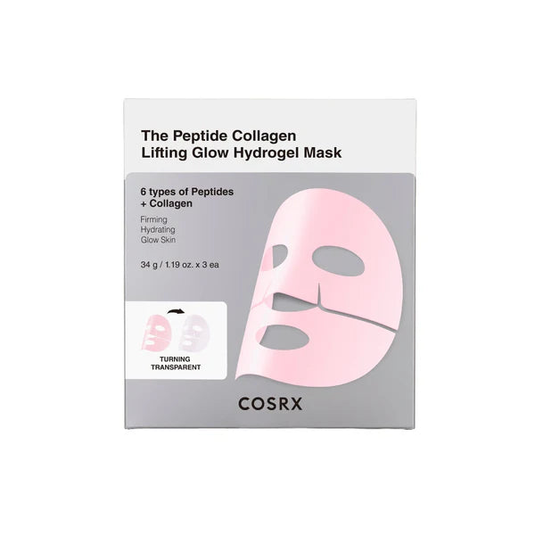 COSRX The Peptide Collagen Lifting Glow Hydrogel Mask Box of 3x34G