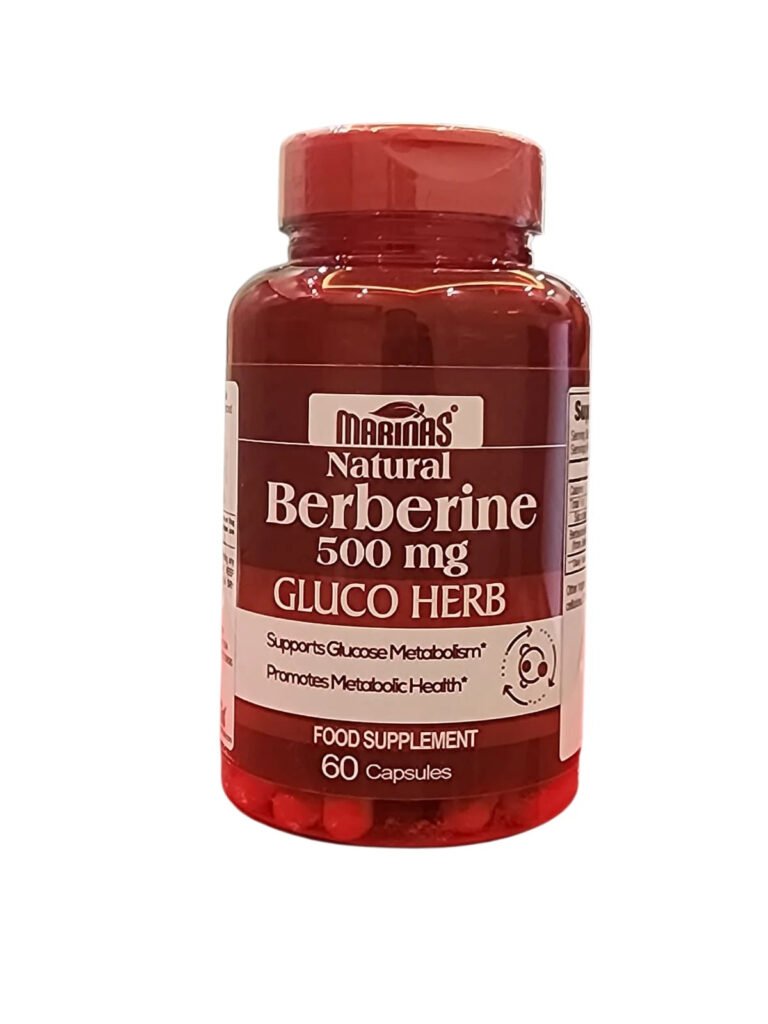 Marinas Natural Berberine 500 Mg 60 Capsules