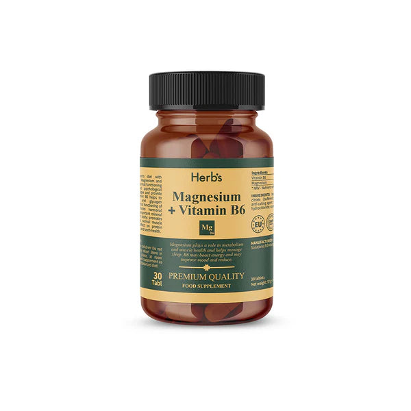 Herb's Magnesium + Vitamin B6 30 Tablets