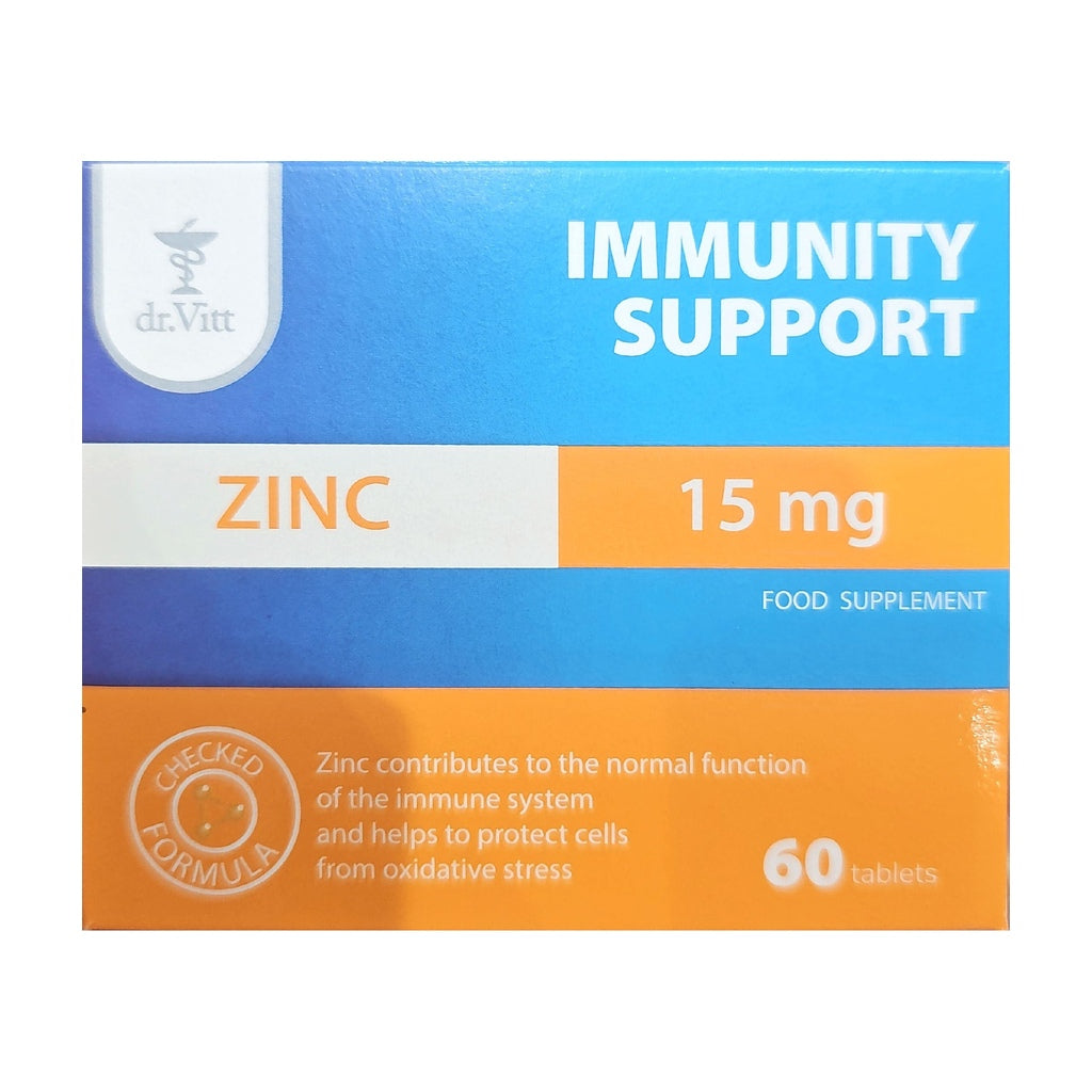 Dr.Vitt Immunity Support Zinc 15mg – 60 Tablets