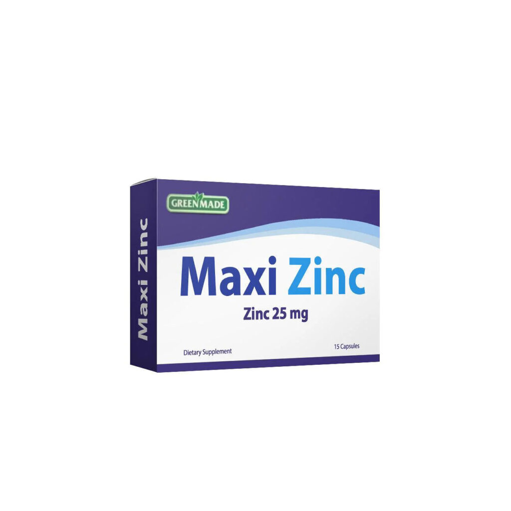 Green Made Maxi Zinc 25mg 15 Capsules