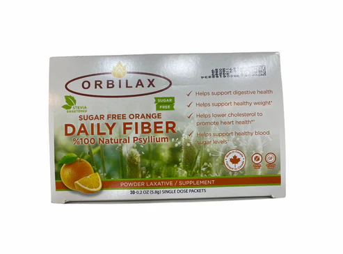 Orbilax Extra Strength Daily Fiber 100% Natural Psyllium