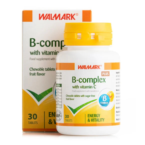 Walmark B-Complex Plus With Vitamin C 30 Tablets