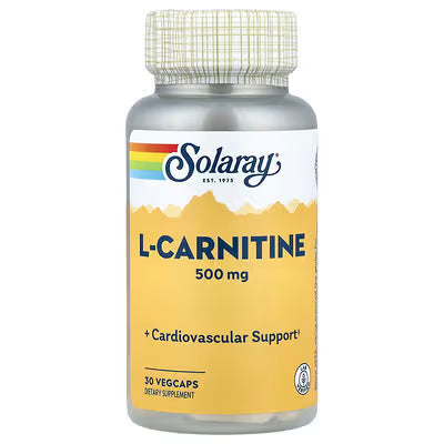 Solaray L-Carnitine 500 Mg 30 Vegcaps